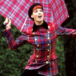 Ralph Lauren vintage tartan plaid jacket VOGUE